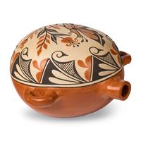 Sofia Medina (Zia, 1932-2010) — Polychrome Four-Color Pottery Canteen