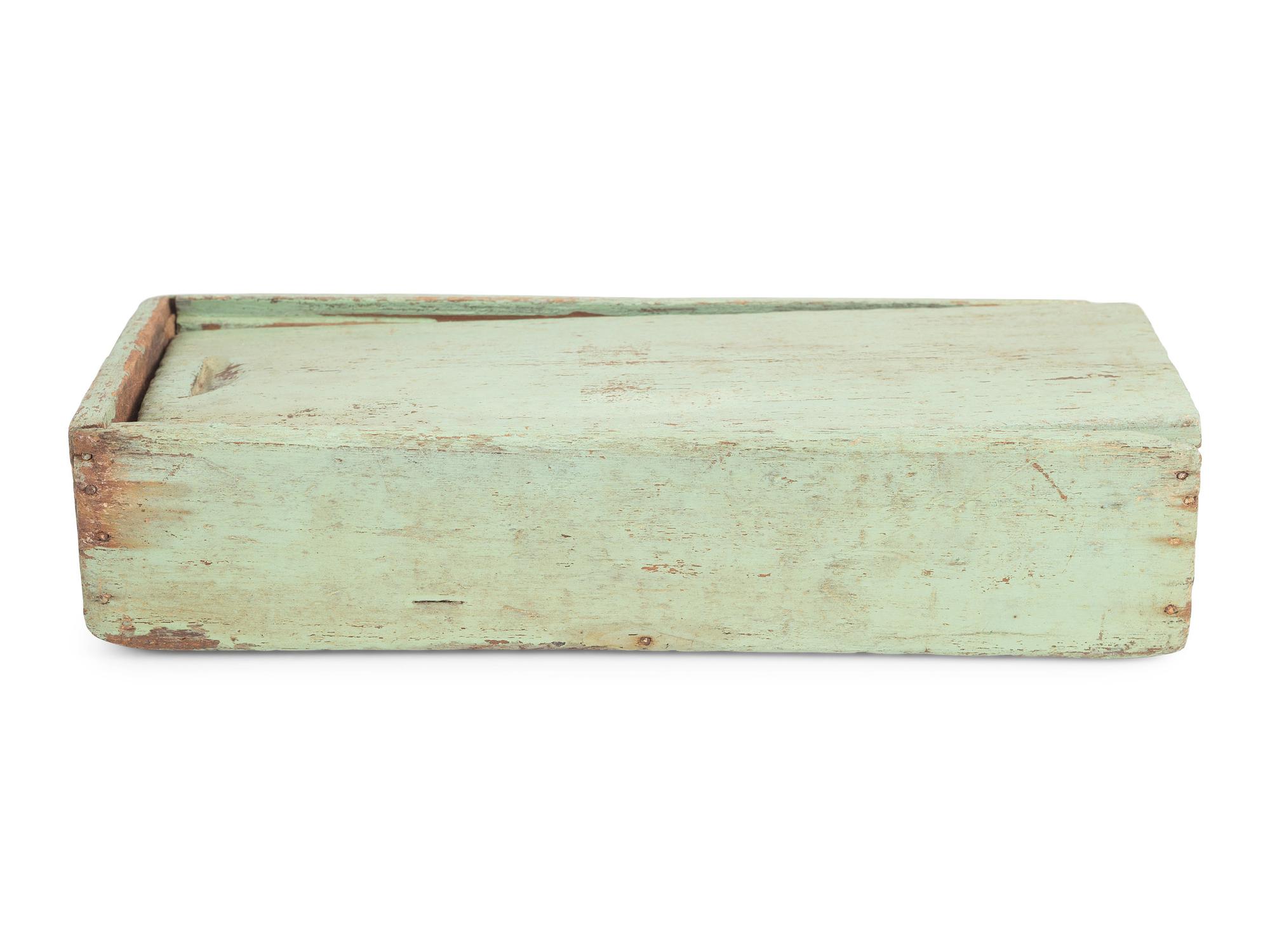 Three Painted Pantry and Slide Boxes