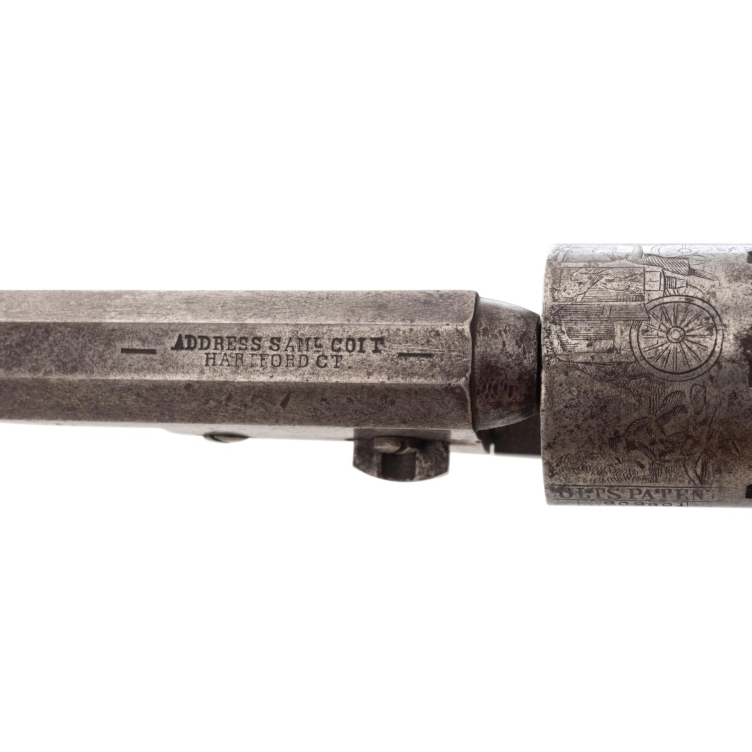 Colt Model 1849 Pocket Revolver Inscribed to Captain N.P. Fuller 17th Massachusetts Infantry and 2nd Massachusetts Heavy Artillery