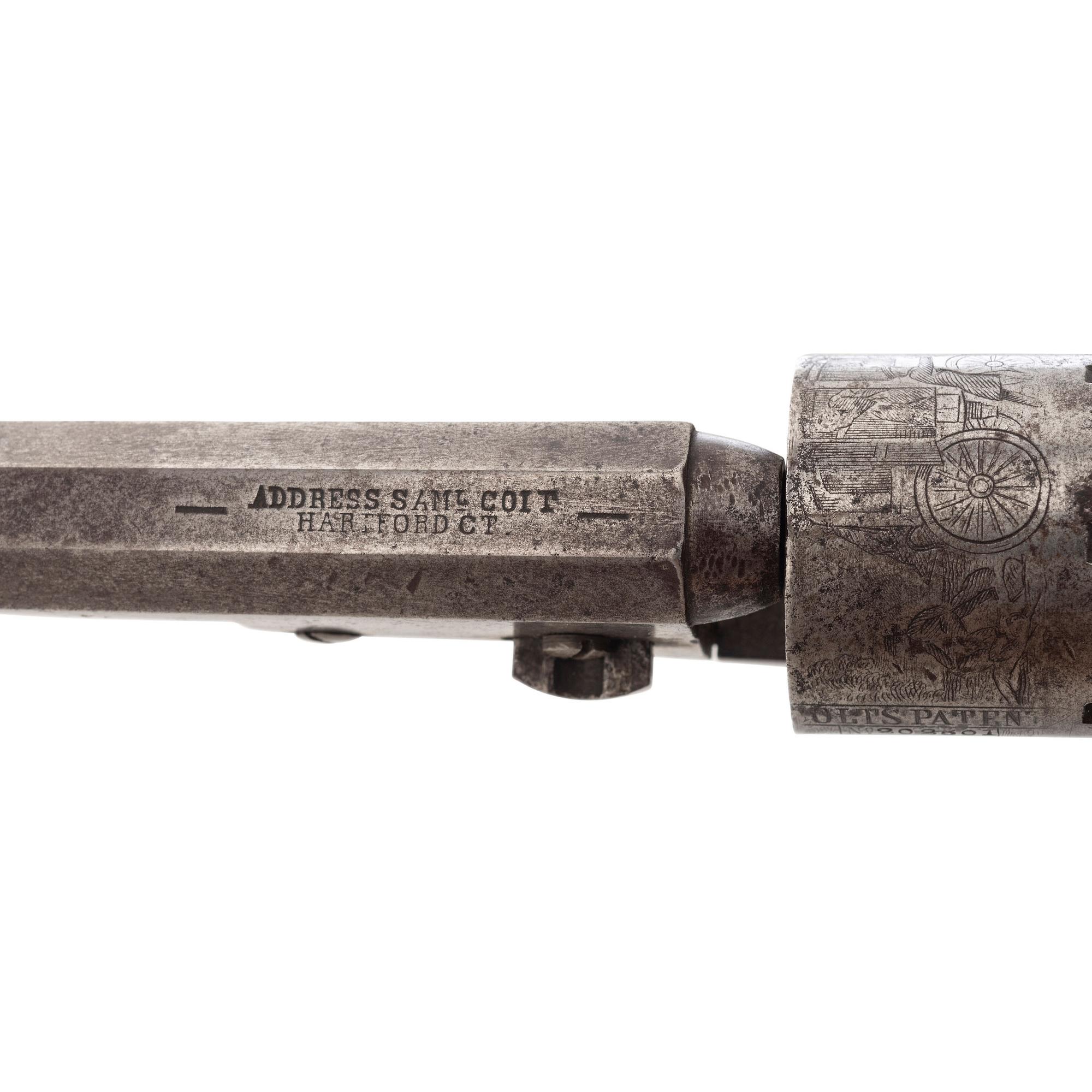 Colt Model 1849 Pocket Revolver Inscribed to Captain N.P. Fuller 17th Massachusetts Infantry and 2nd Massachusetts Heavy Artillery