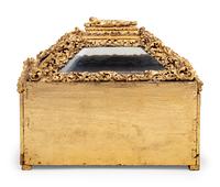 A Baroque Style Carved Giltwood Table Vitrine