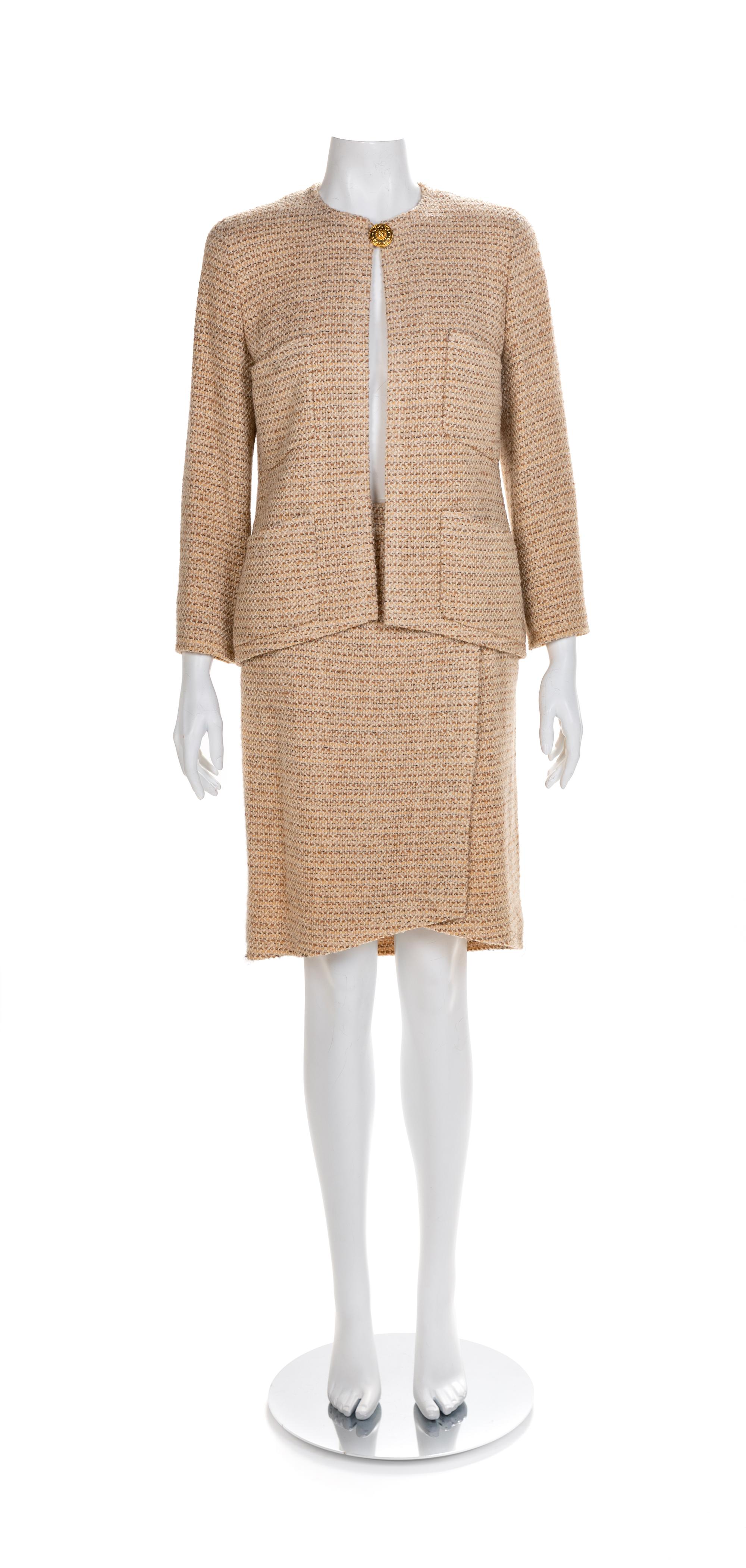 Chanel Jacket and Skirt, 1990-2000s Size label: 38