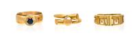 A Collection of Yellow Gold Rings, 9.60 dwts.
