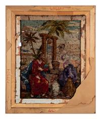 A Continental Tapestry Depicting Jesus with the Samaritan Woman at the Well