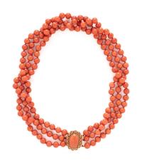 CORAL BEAD NECKLACE