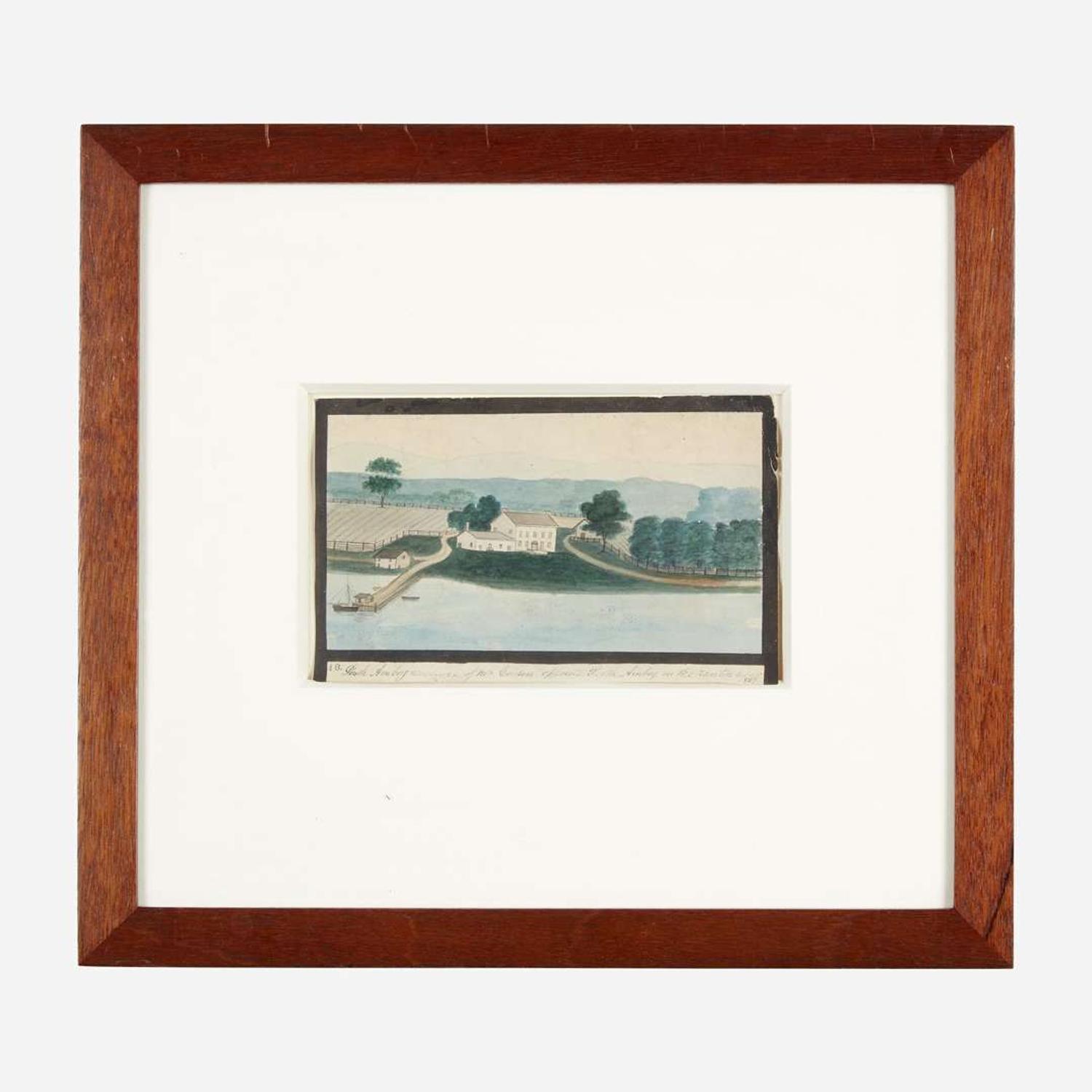 American School 19th century Two works: Views of South Amboy, New Jersey, one dated "1827"