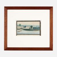American School 19th century Two works: Views of South Amboy, New Jersey, one dated "1827"