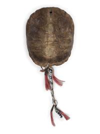 Western Great Lakes Turtle Shell, with Beaded Drop