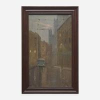 Yuri (Georgiy) Ivanovich Pimenov (Russian, 1903–1977) Street Scene, Moscow