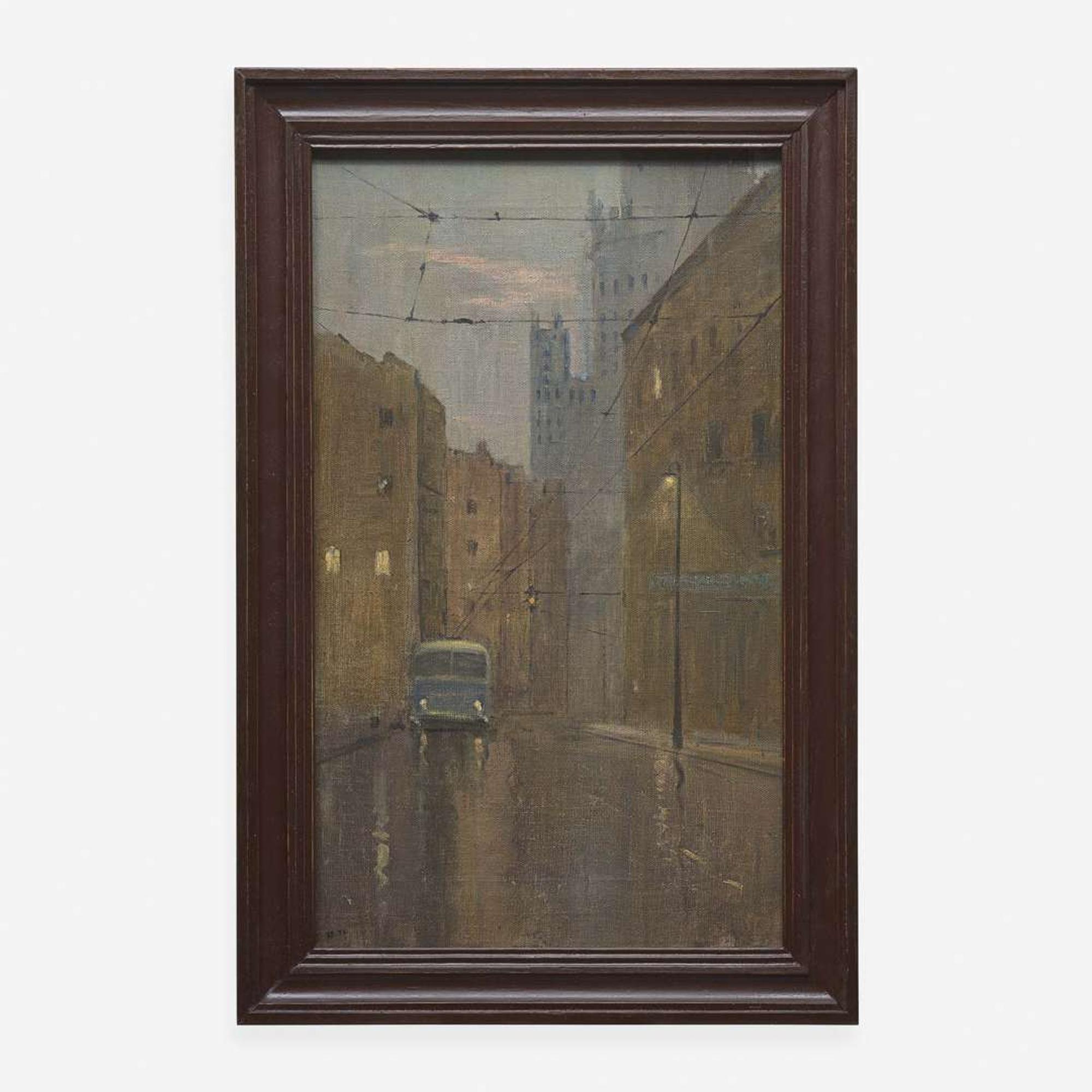Yuri (Georgiy) Ivanovich Pimenov (Russian, 1903–1977) Street Scene, Moscow