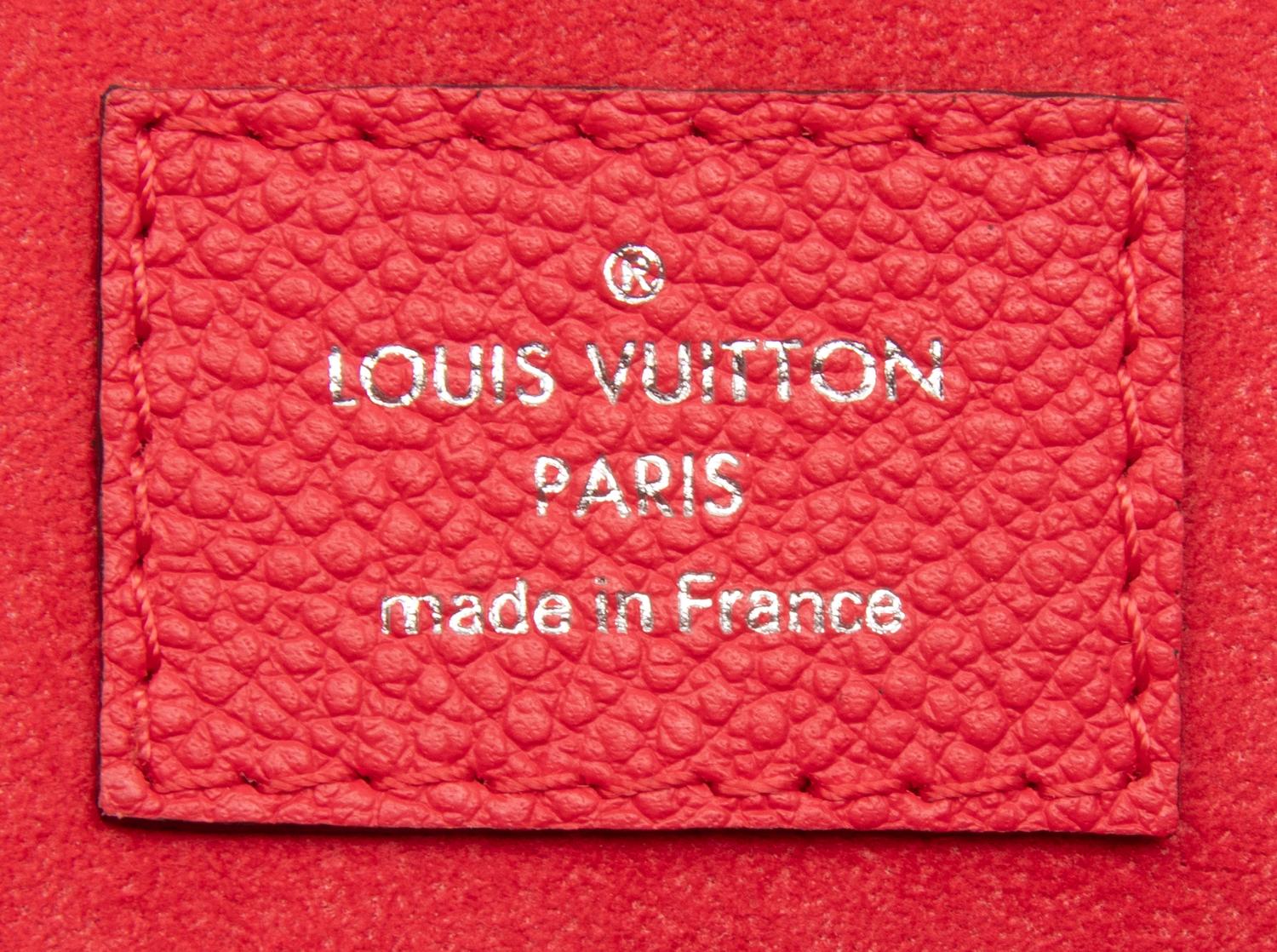 LOUIS VUITTON, RED EMPREINTE SAINT GERMAIN PM BAG