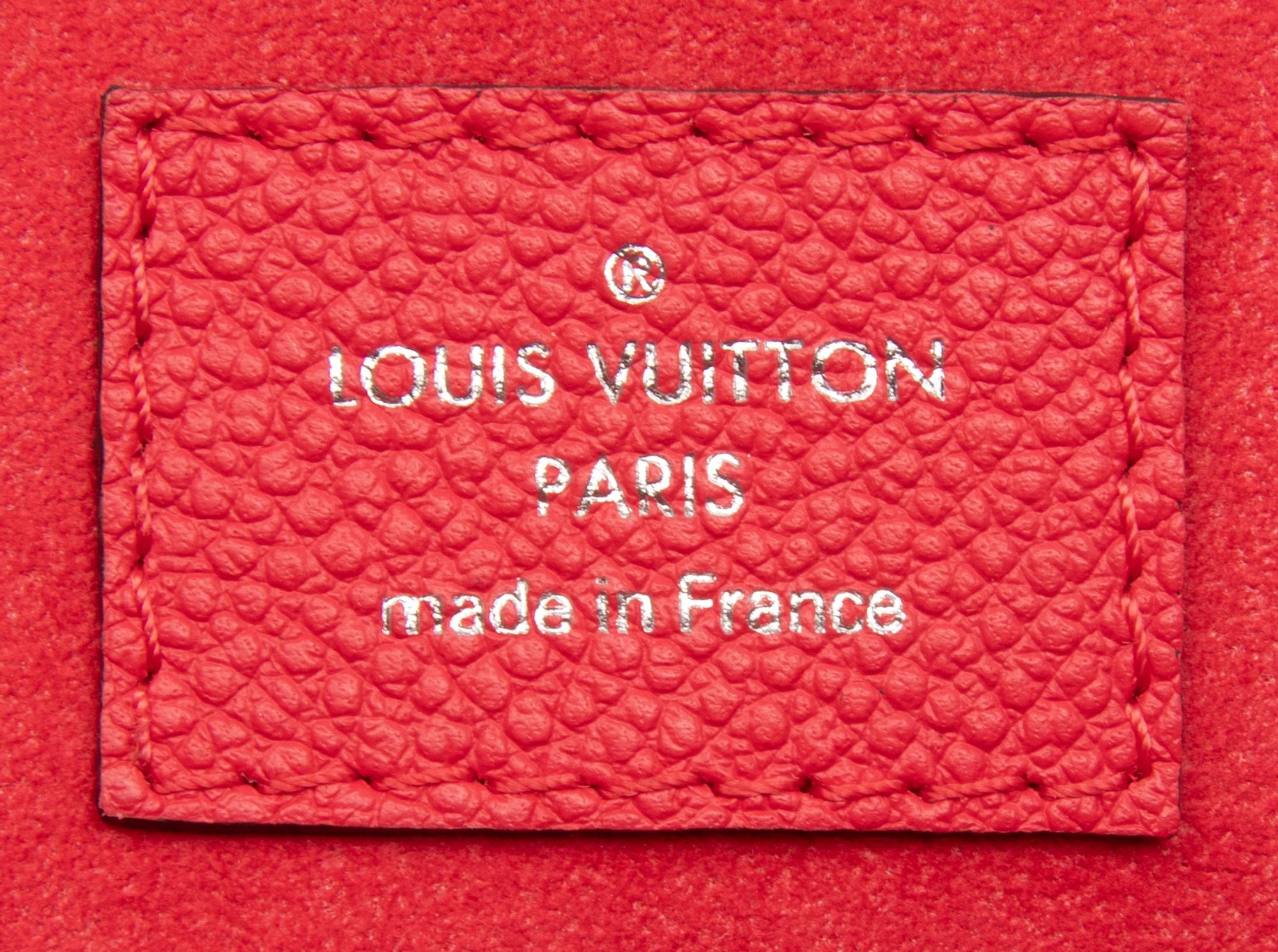 LOUIS VUITTON, RED EMPREINTE SAINT GERMAIN PM BAG