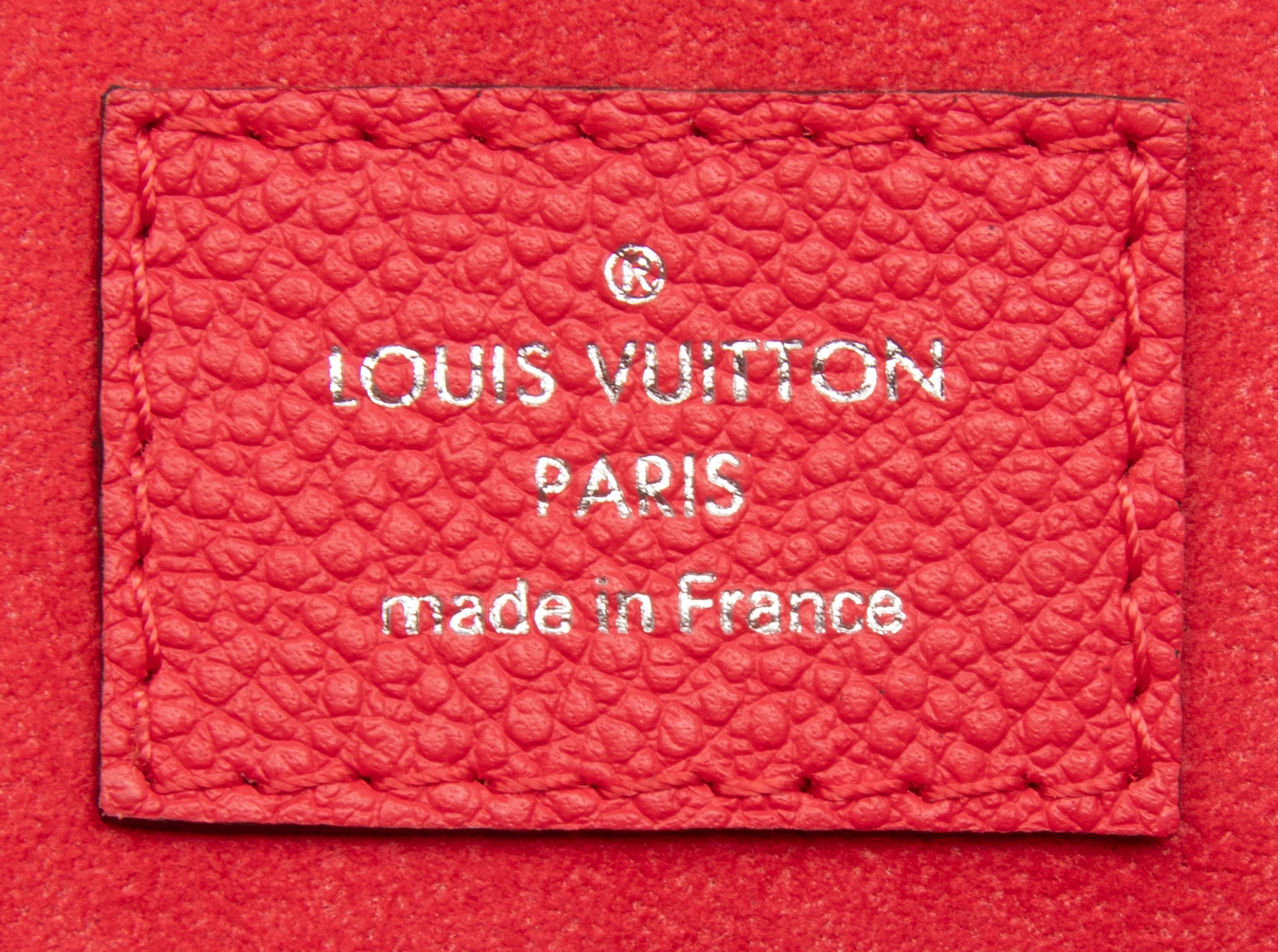 LOUIS VUITTON, RED EMPREINTE SAINT GERMAIN PM BAG