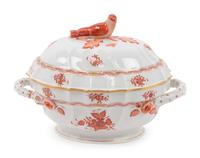 A Herend Chinese Bouquet Porcelain Tureen