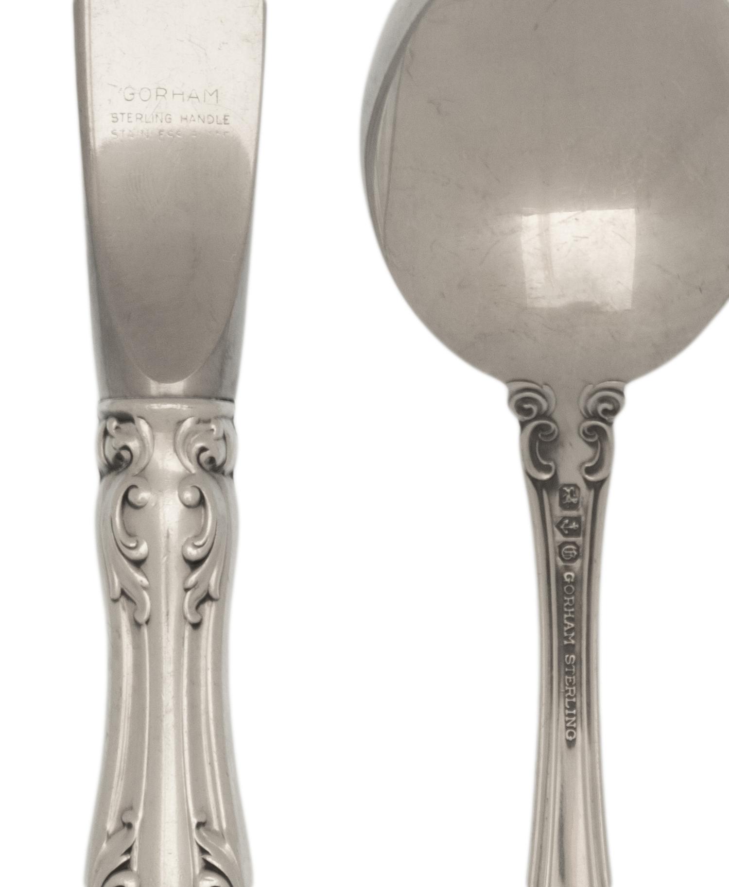An American Silver Flatware Service