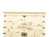 A Dessin Fournir White Lacquer Griswold Cabinet