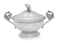 A French Silver Covered Bowl