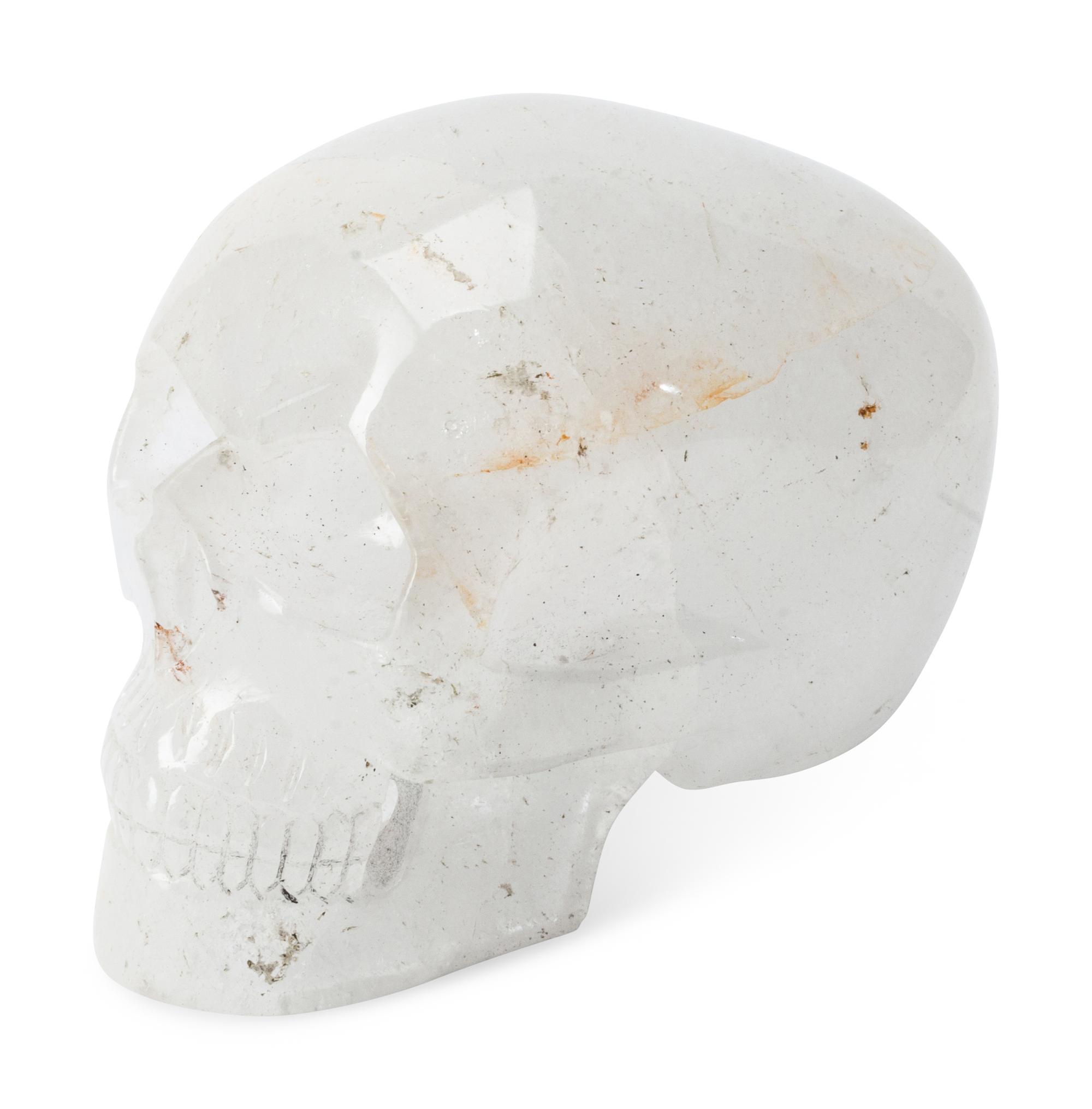 A Large Carved Rock Crystal Skull