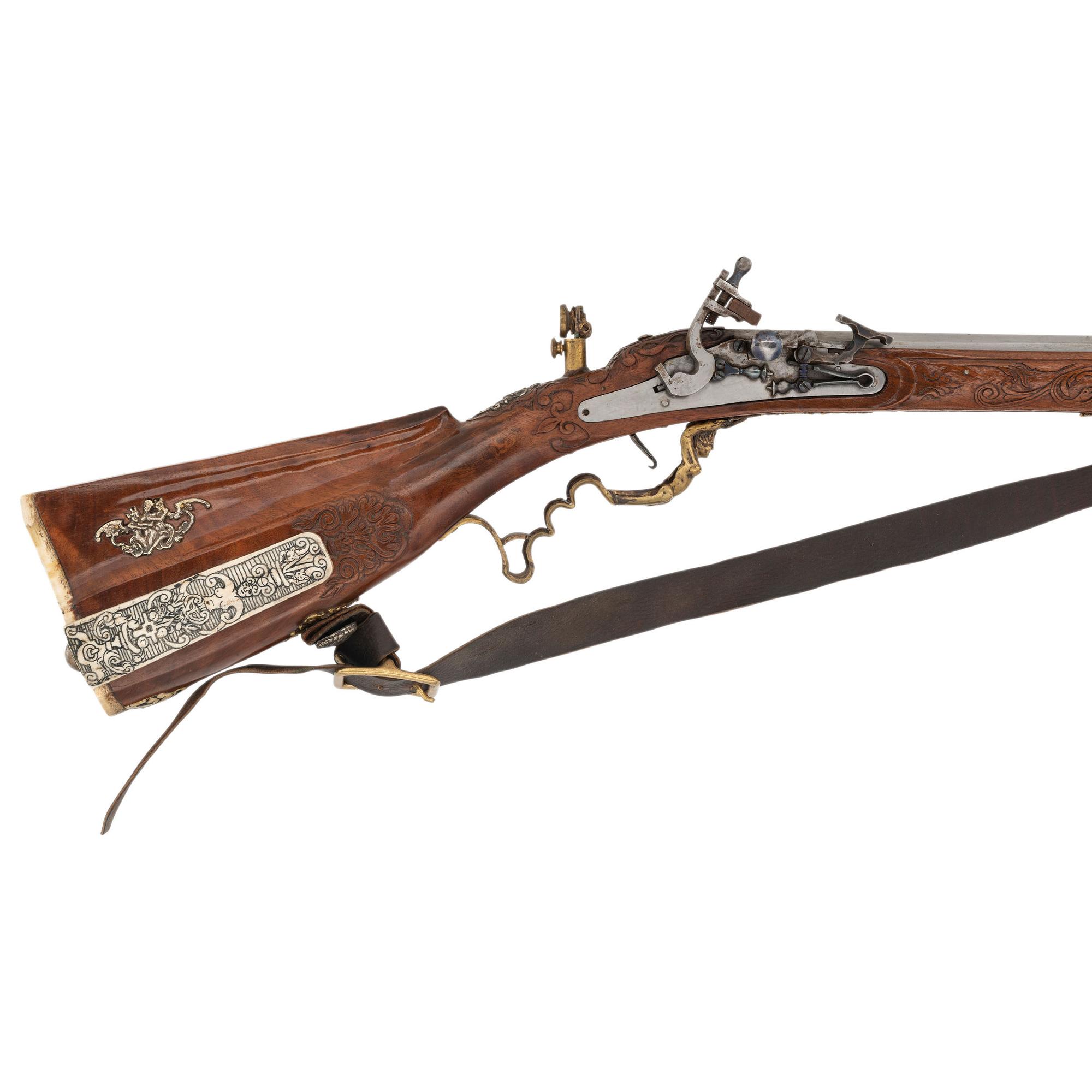 Contemporary Snaphance Rifle with Grotesque Motifs