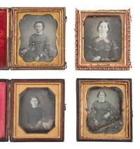 [EARLY PHOTOGRAPHY]. 31 daguerreotypes of young and middle-aged women, incl. portrait by BROADBENT.