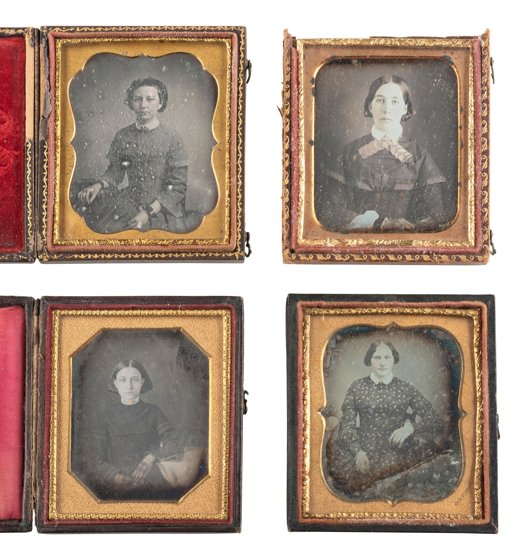 [EARLY PHOTOGRAPHY]. 31 daguerreotypes of young and middle-aged women, incl. portrait by BROADBENT.