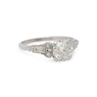 ART DECO, CLARITY ENHANCED DIAMOND RING