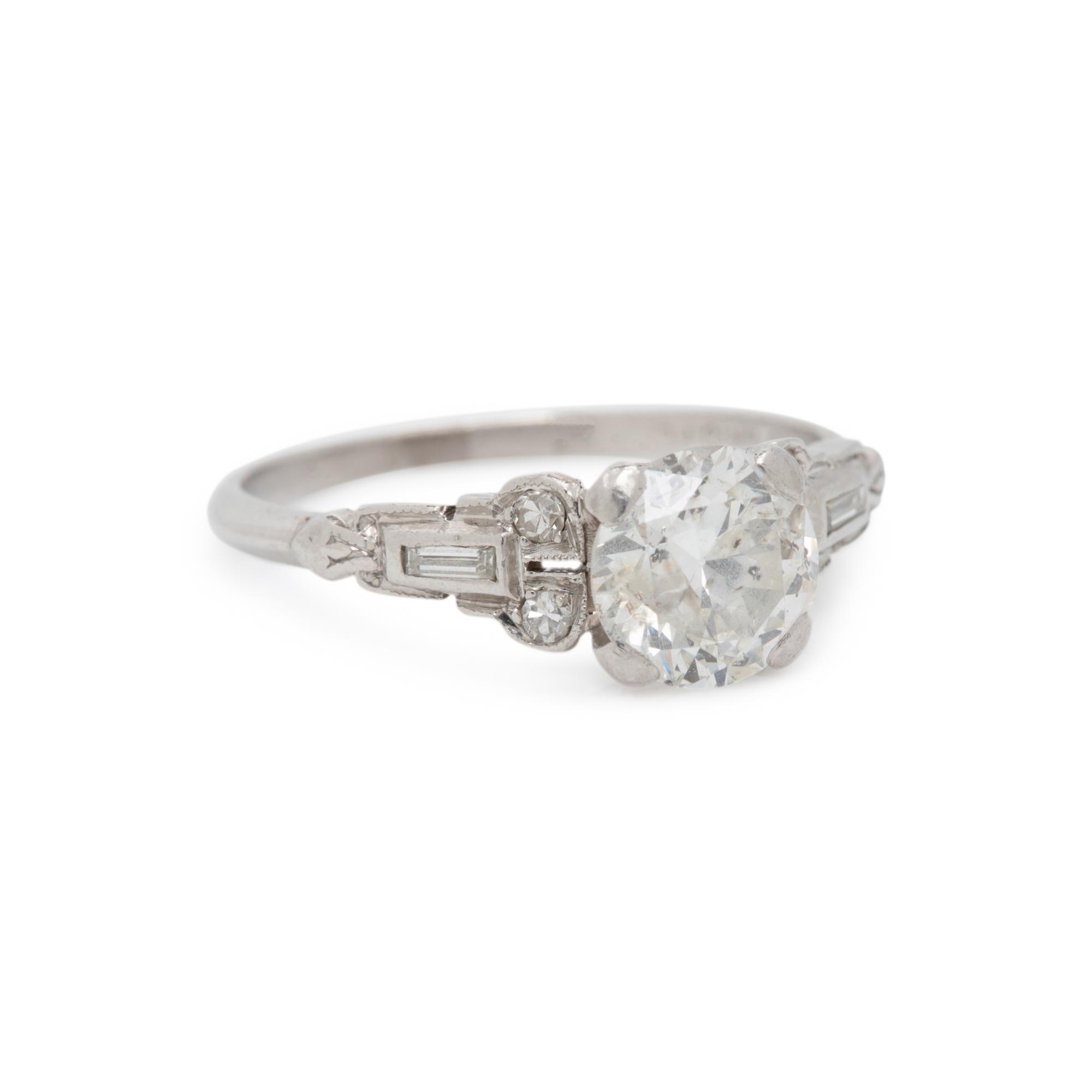 ART DECO, CLARITY ENHANCED DIAMOND RING