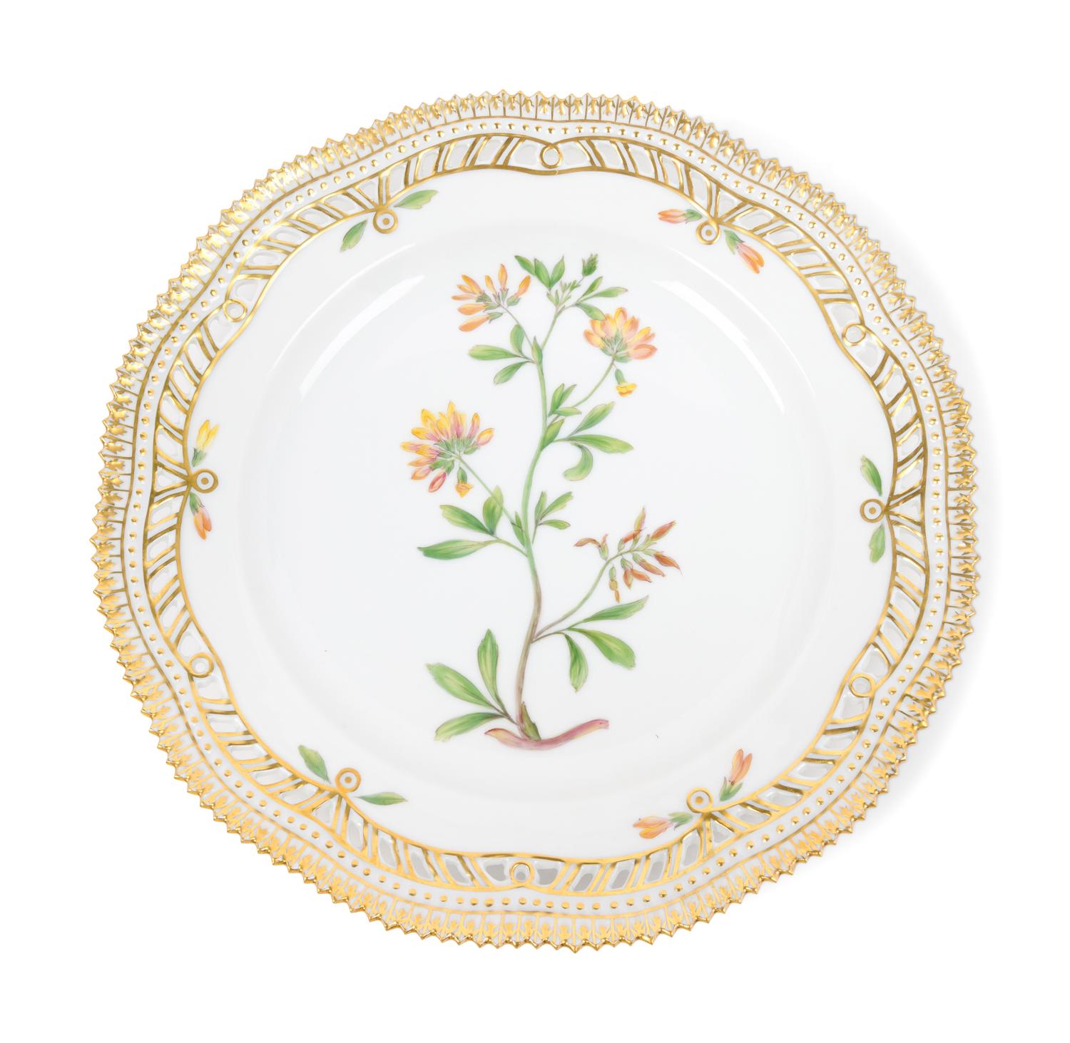 Eleven Royal Copenhagen Flora Danica Salad Plates