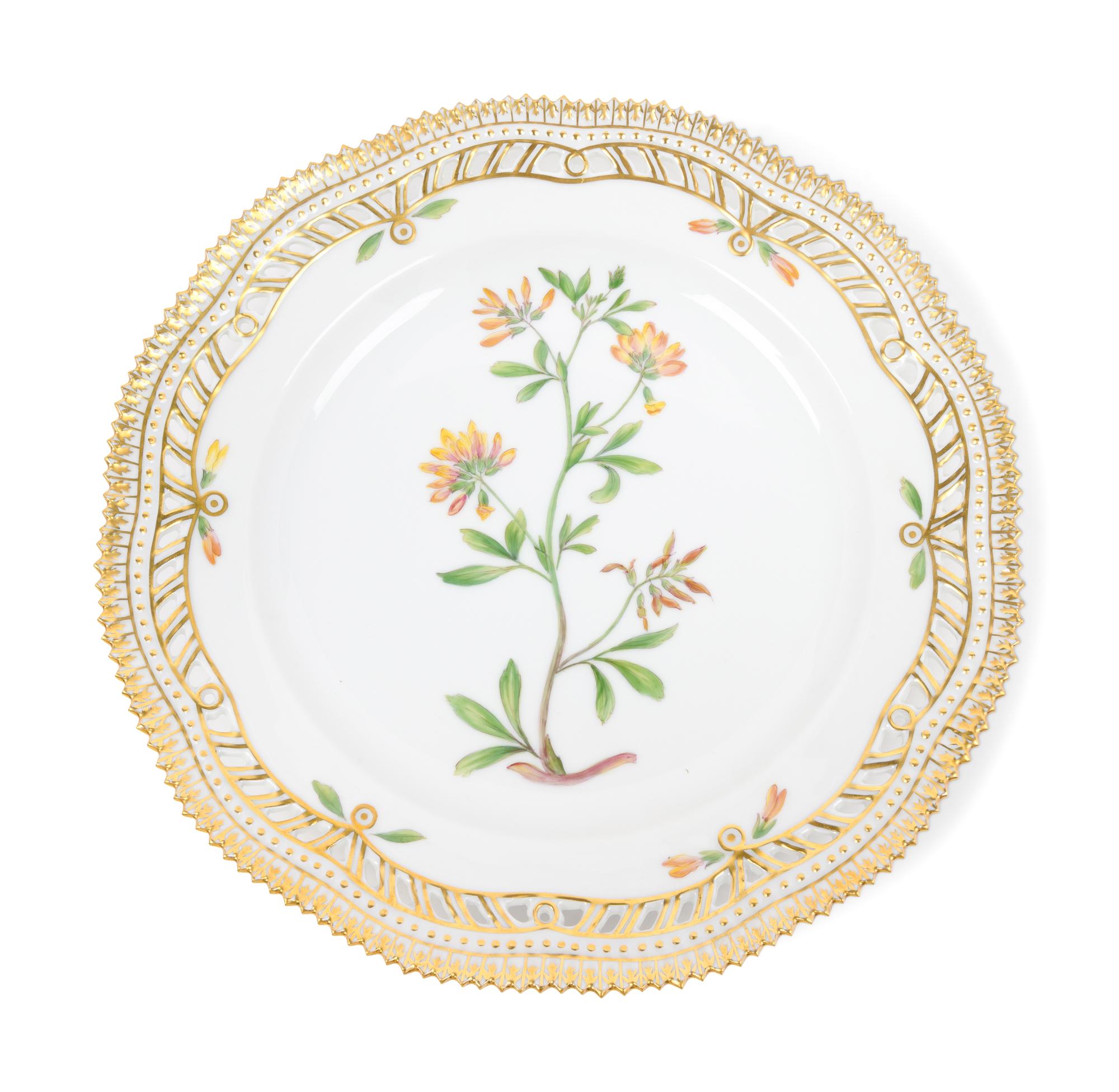 Eleven Royal Copenhagen Flora Danica Salad Plates