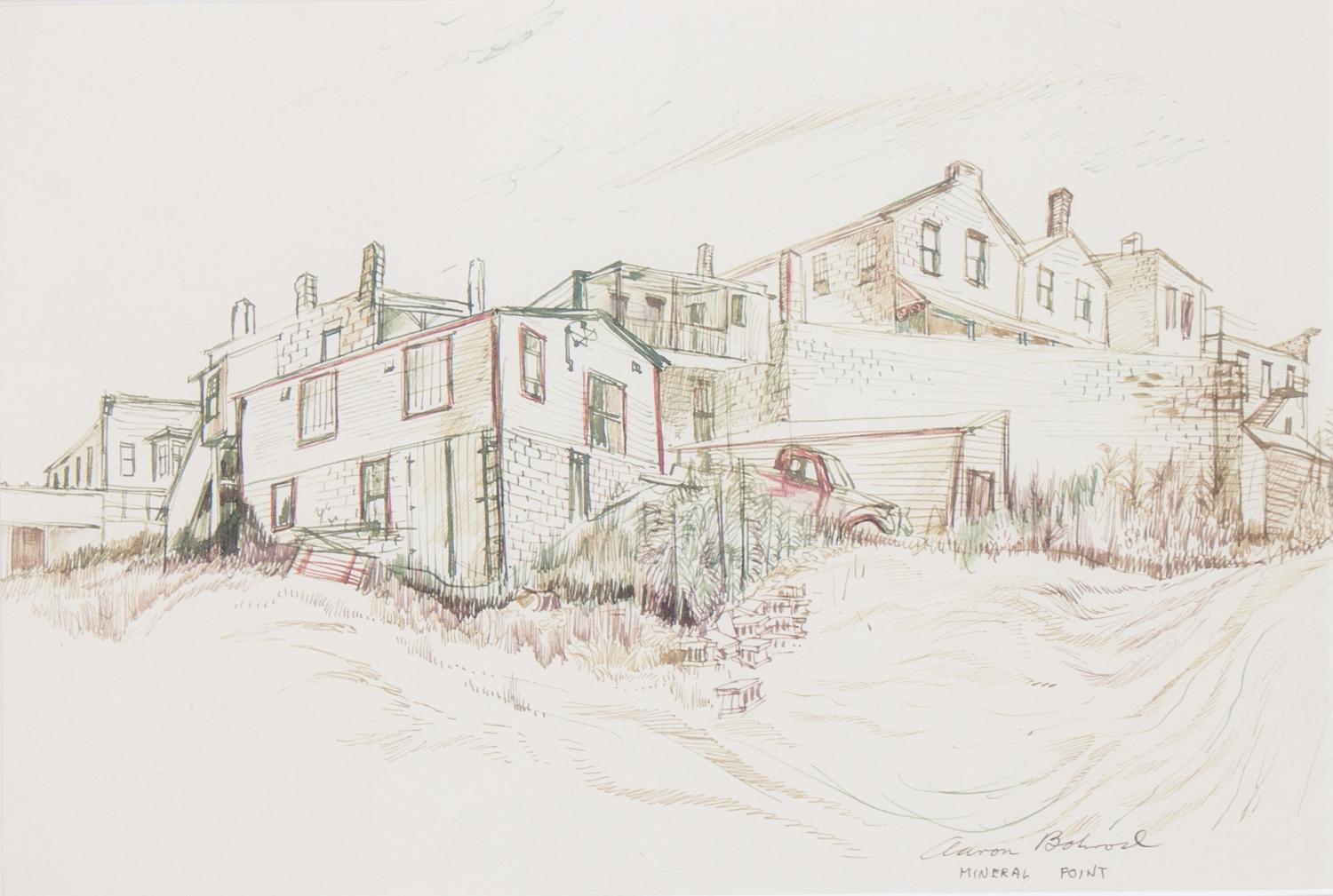 Aaron Bohrod, (Wisconsin, 1907-1992), Mineral Point
