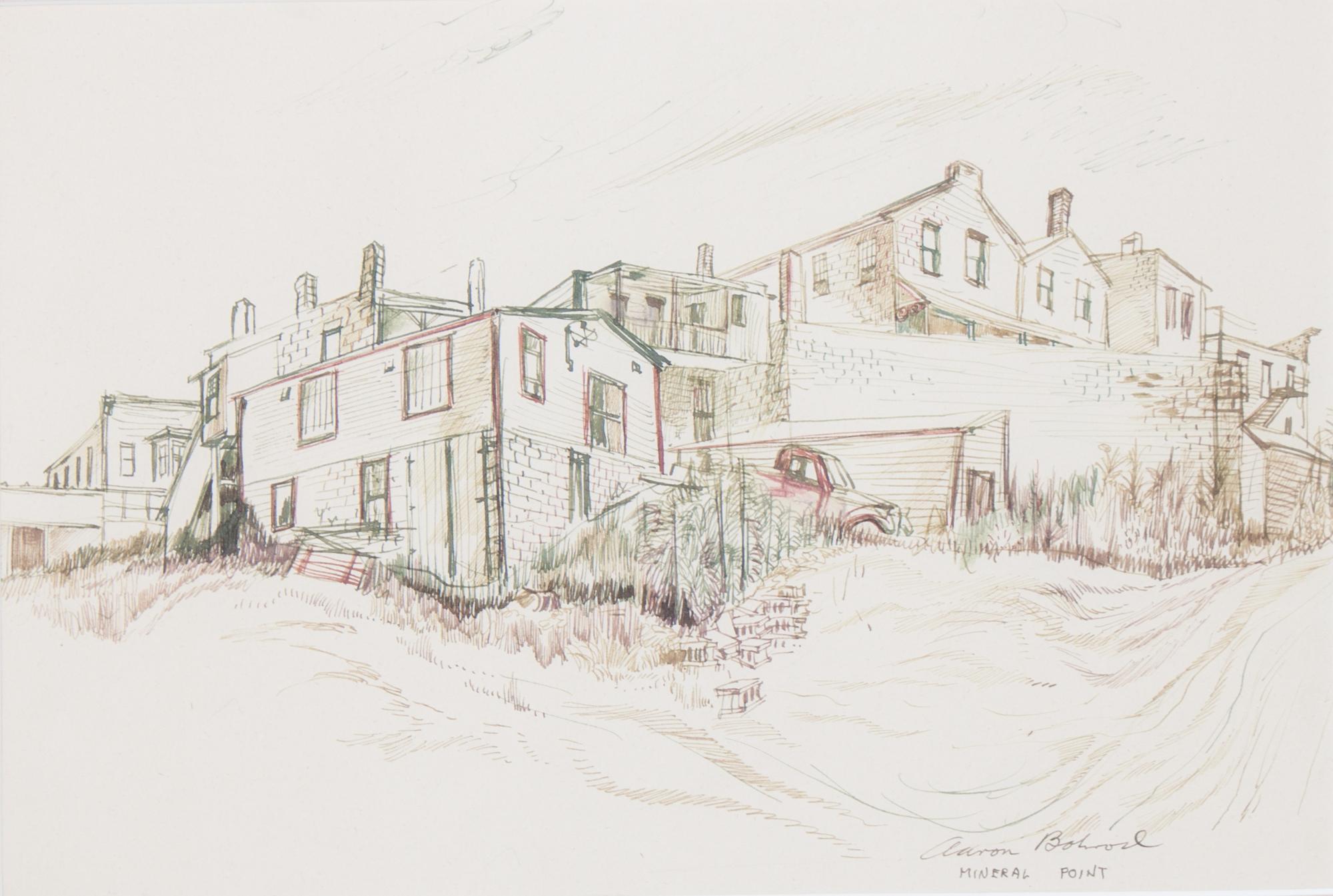 Aaron Bohrod, (Wisconsin, 1907-1992), Mineral Point