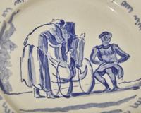A Wedgwood Painted Creamware Plate
