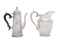 An American Silver Water Pitcher and Coffee Pot