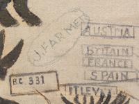 Josephus Farmer, (American, 1894-1989), The Creative Week, Map of the Middle East, double-sided