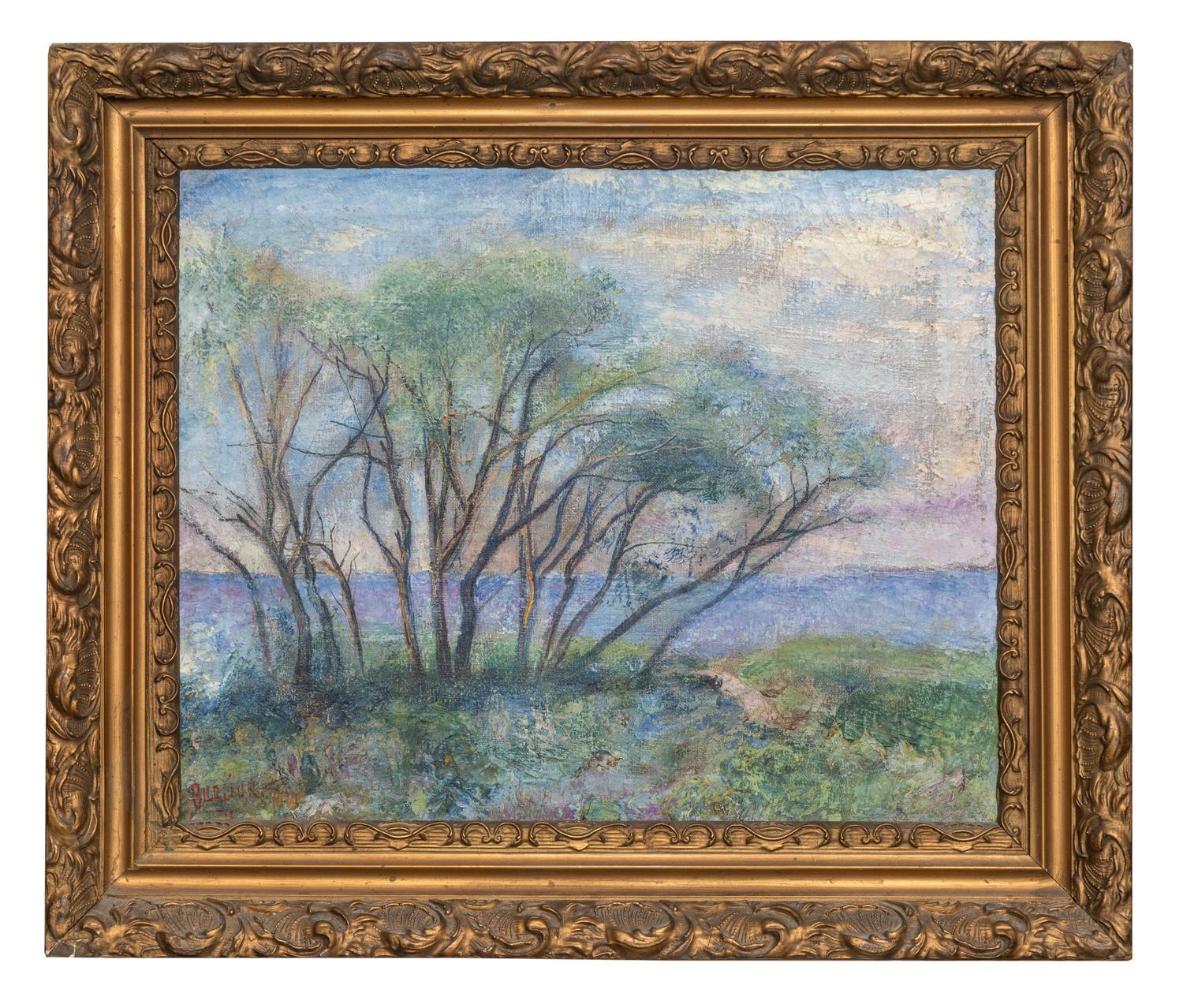 Trees by a River Bank , 1930