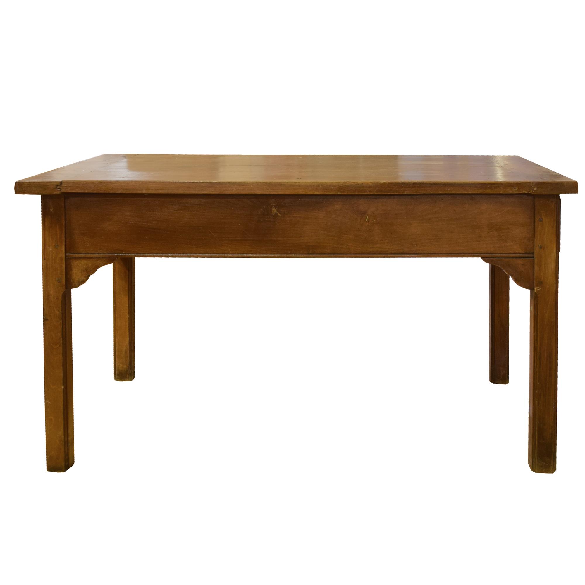 A Walnut Baker's Table 55.25" W x 31.25" D x 30.5" H — France, 19th Century