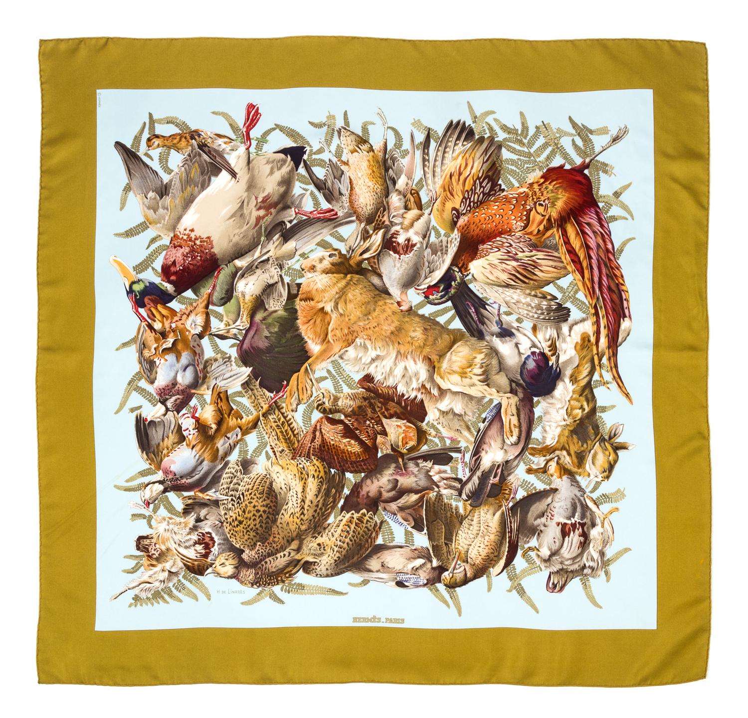 An Hermes 90cm Silk Scarf, 36"x36".