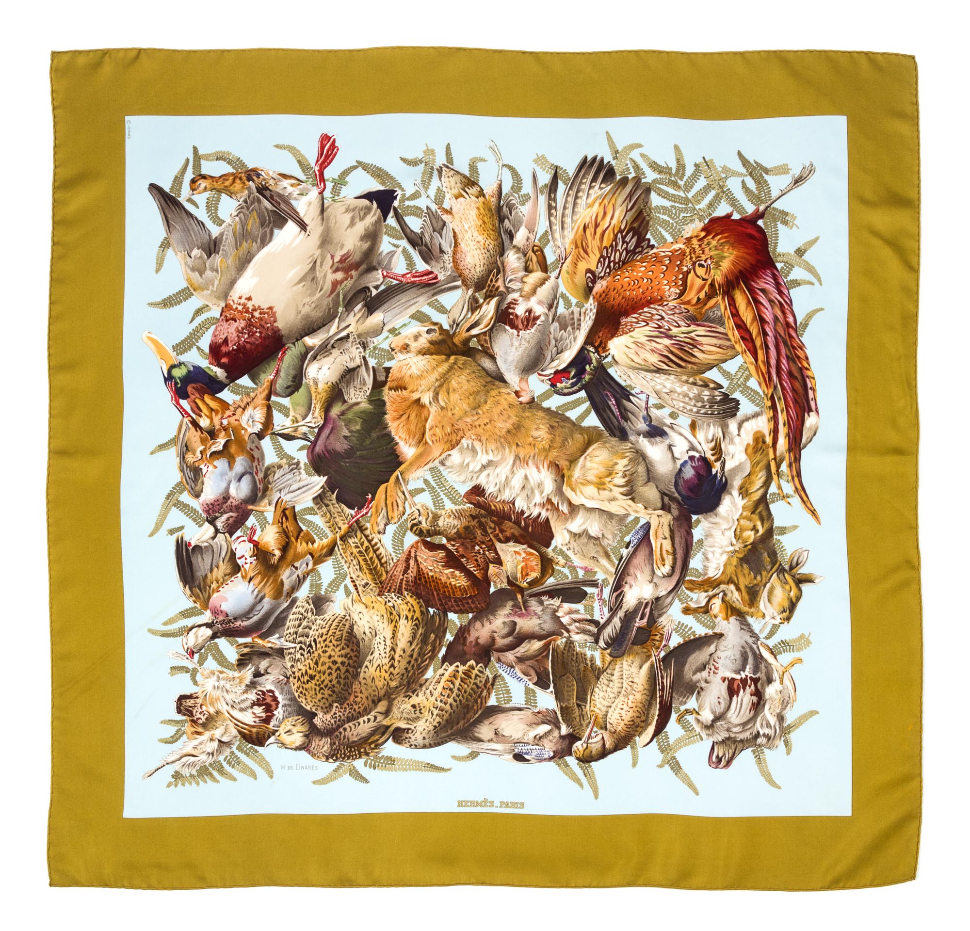 An Hermes 90cm Silk Scarf, 36"x36".