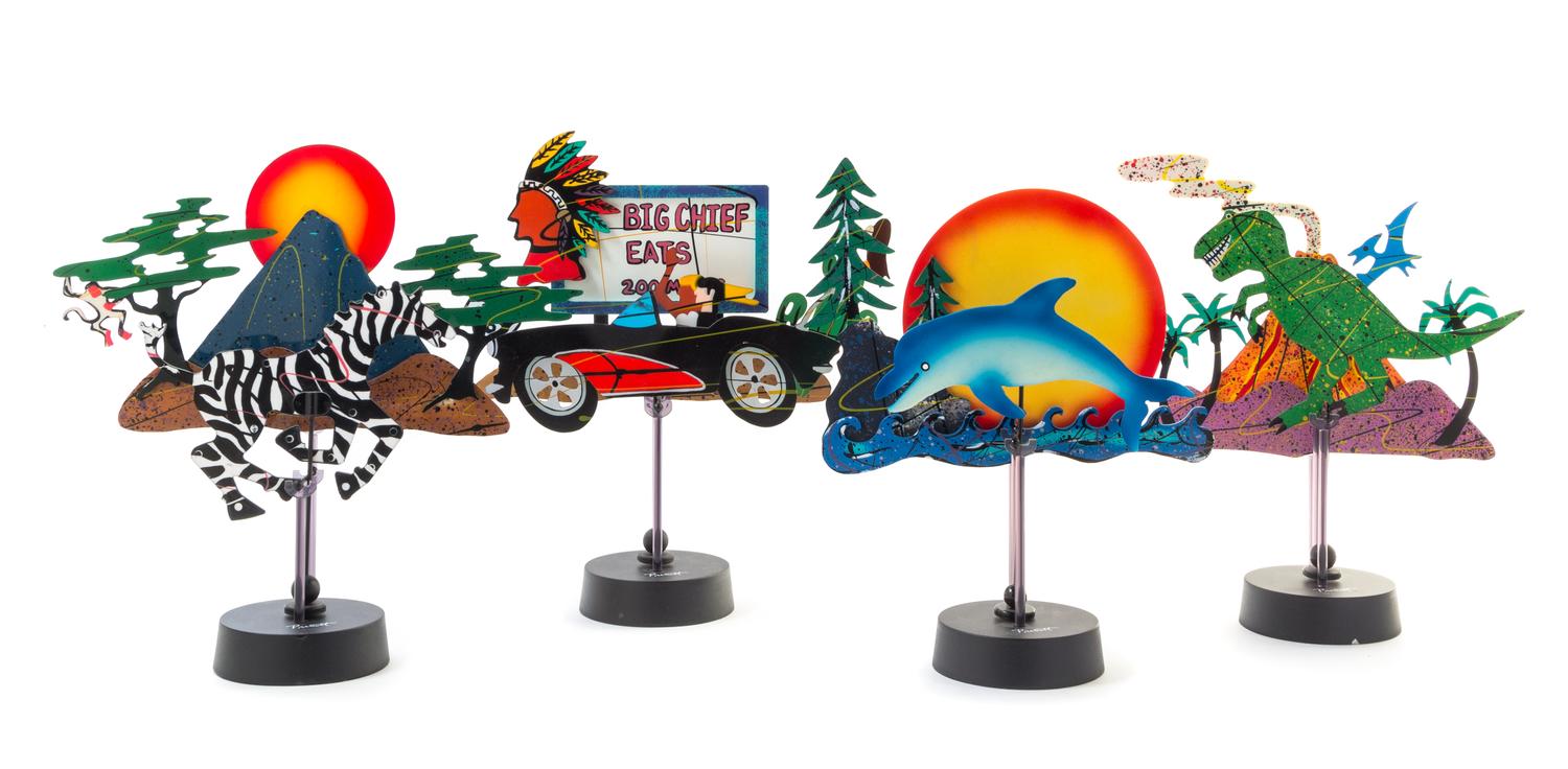 Frederick Prescott, (American, 20th Century), Kinetic sculptures (a set of eleven)