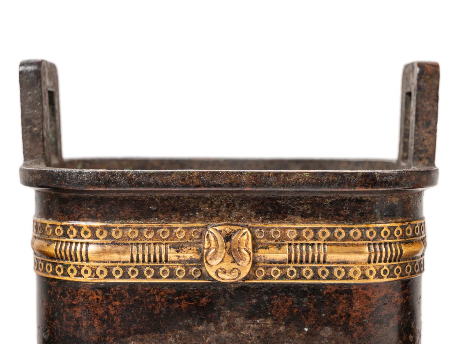 Four Chinese Bronze Incense Burners
