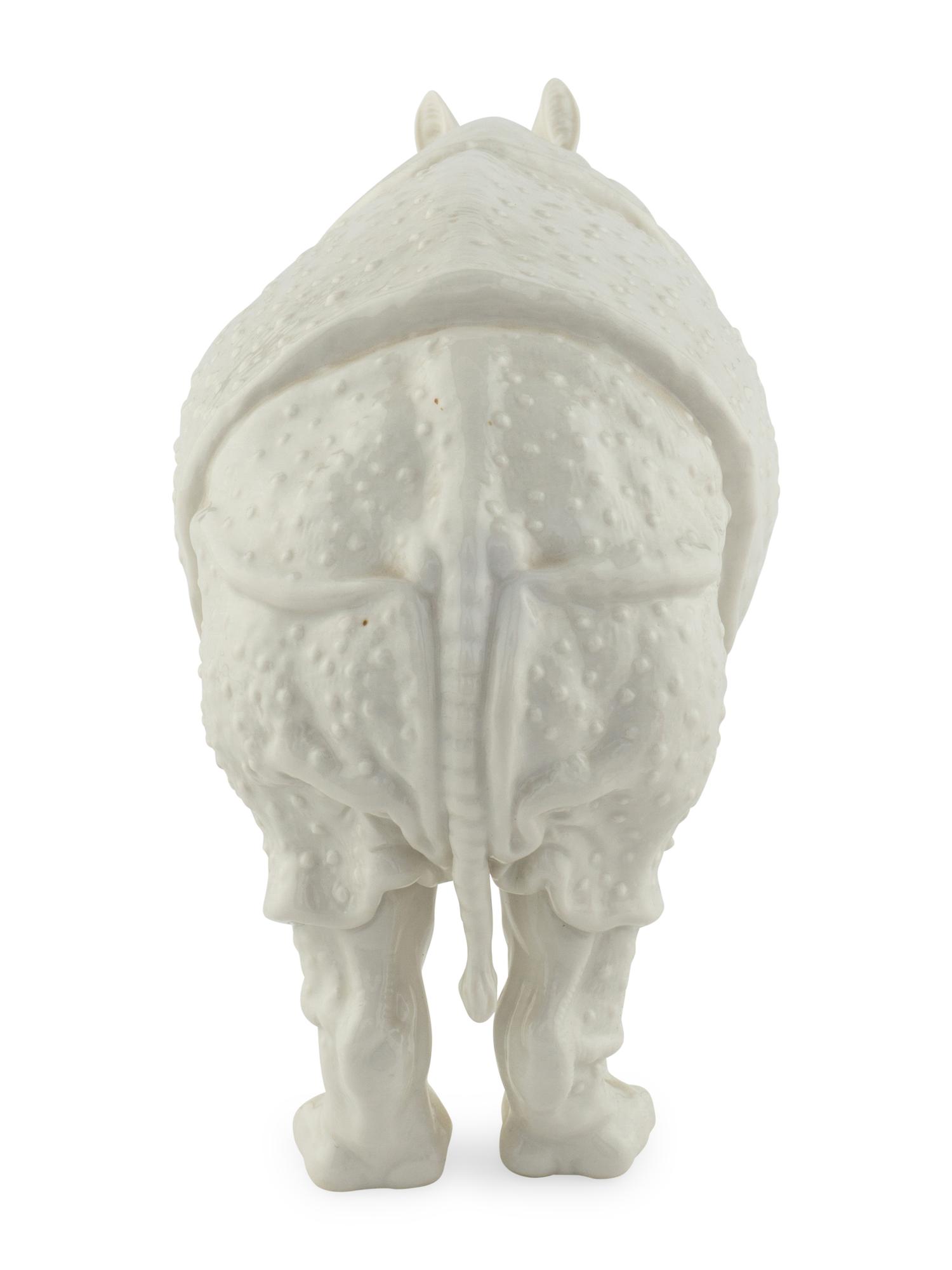 A Nymphenburg Porcelain Clara Rhinoceros