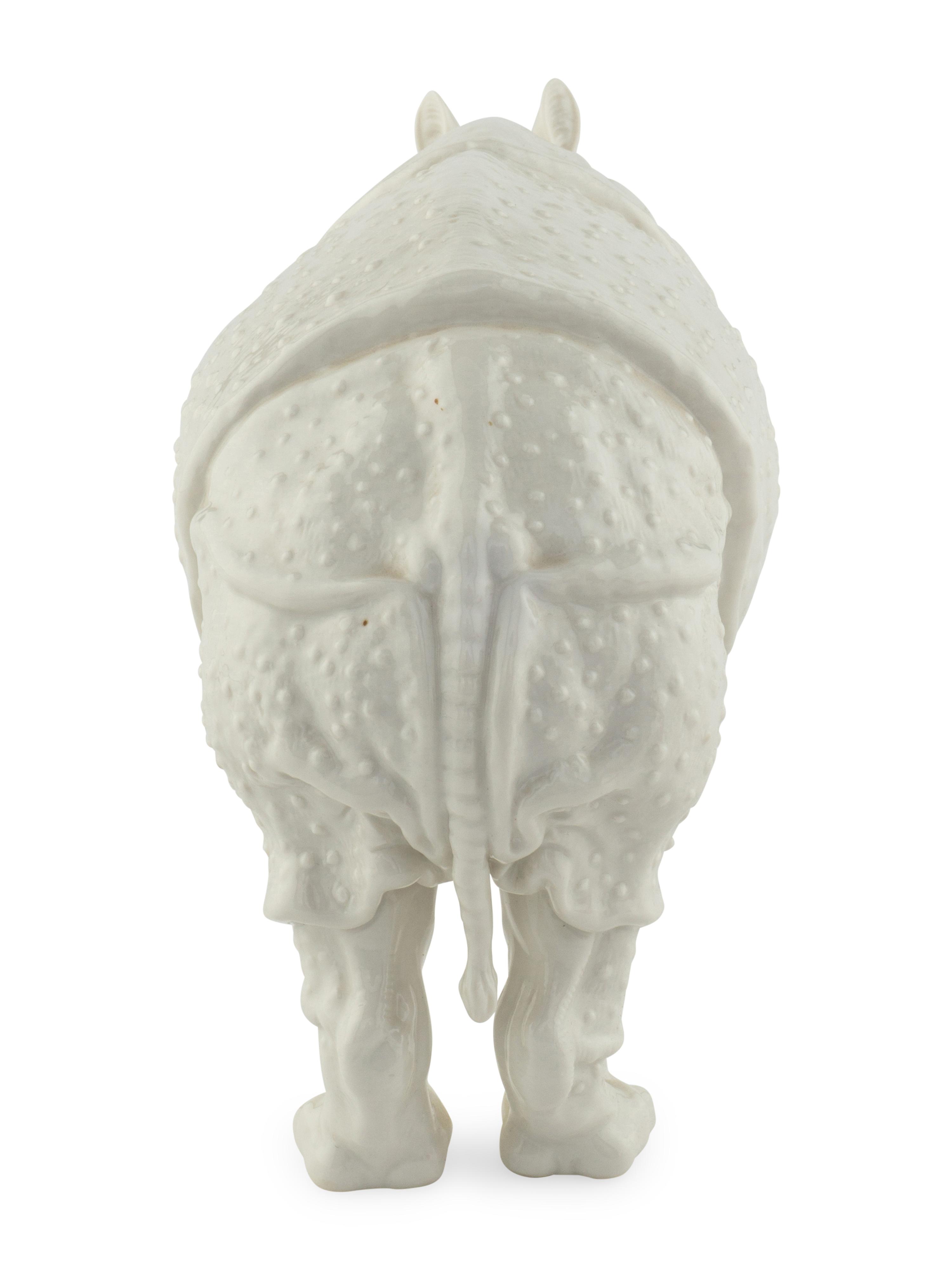 A Nymphenburg Porcelain Clara Rhinoceros