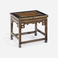 A Chinese lacquer stool 漆金炕桌 18th/early 19th Century ???????????