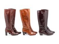 Three Pairs of Salvatore Ferragamo Tall Leather Boots, 1980-2000s