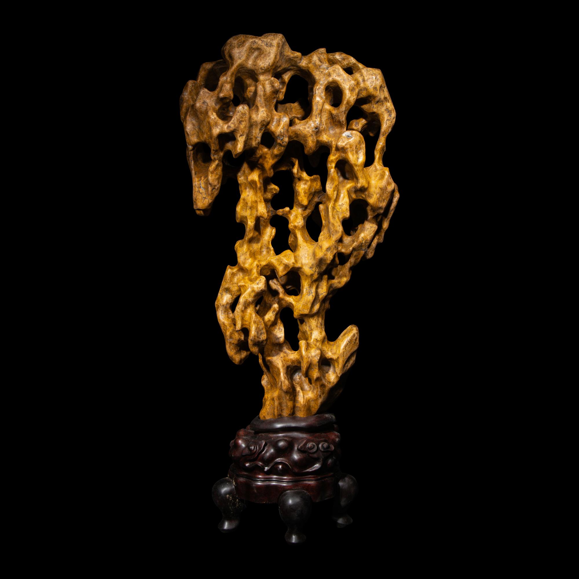 A Chinese Scholar's Rock , 20th Century 近代 賞石一座