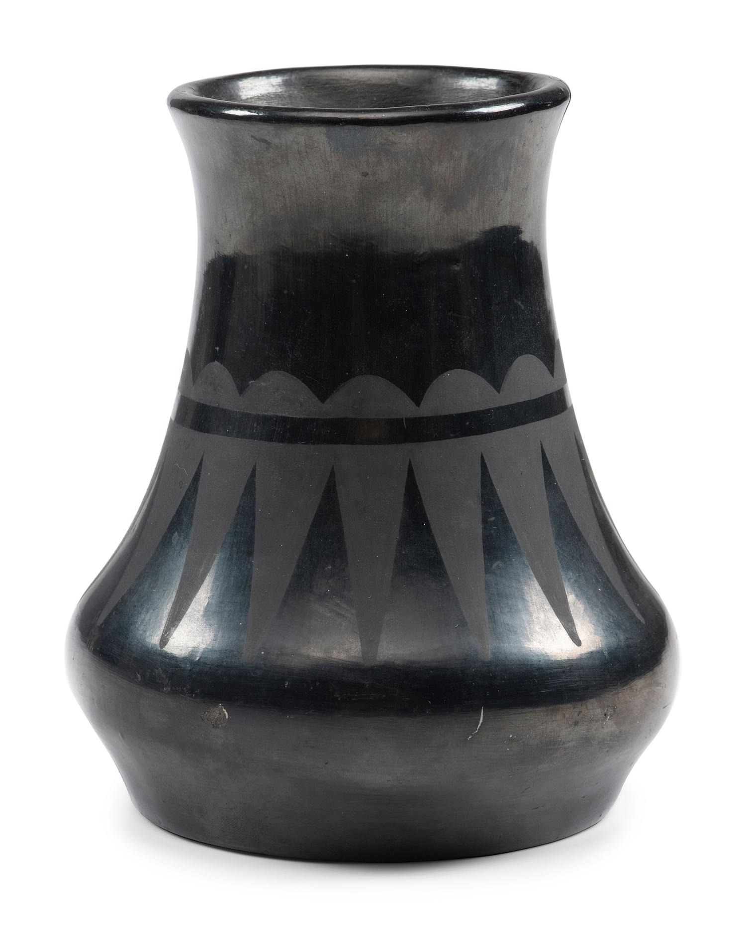 Blackware Pottery Vase, 1920-1925