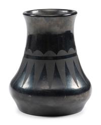 Blackware Pottery Vase, 1920-1925