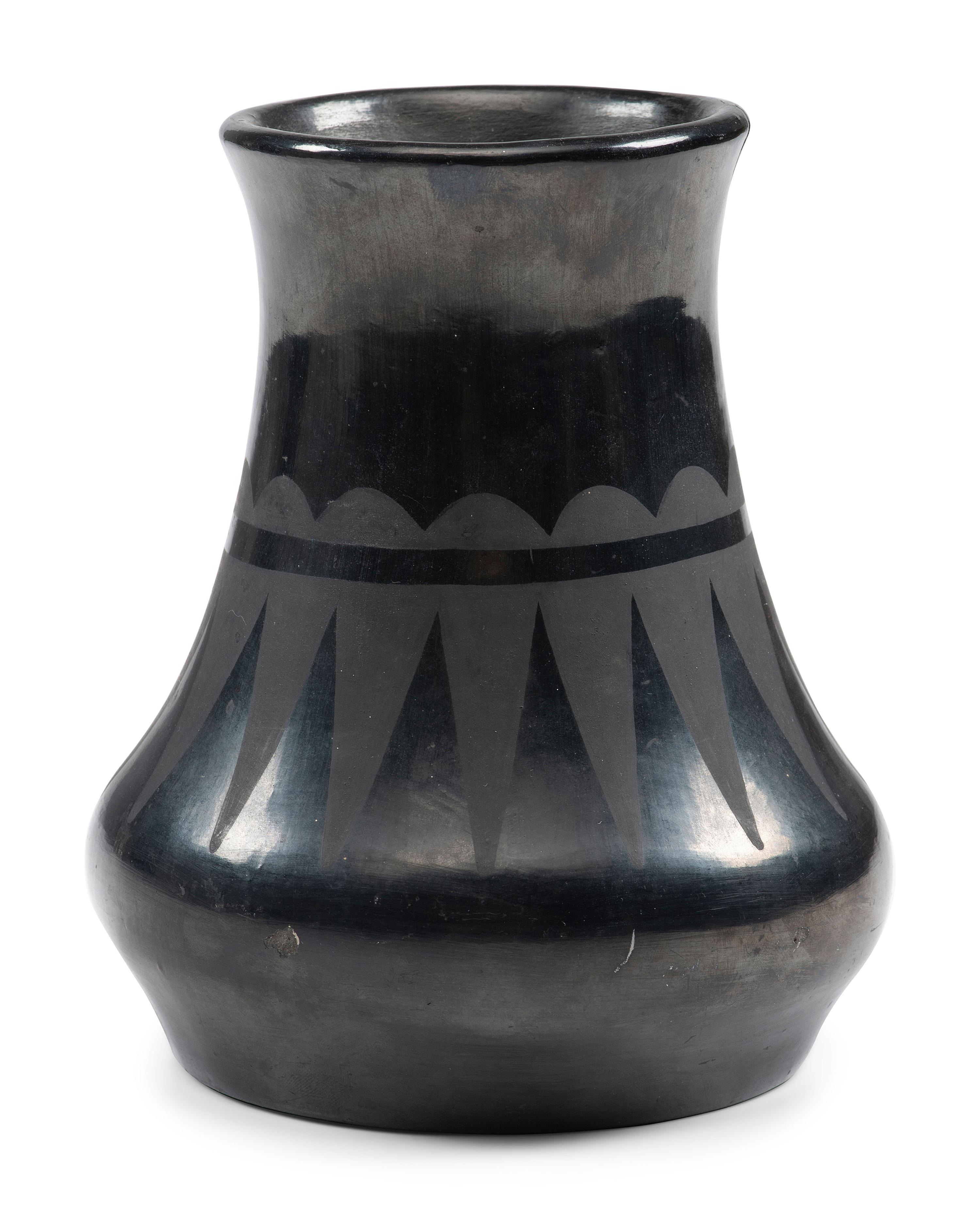 Blackware Pottery Vase, 1920-1925