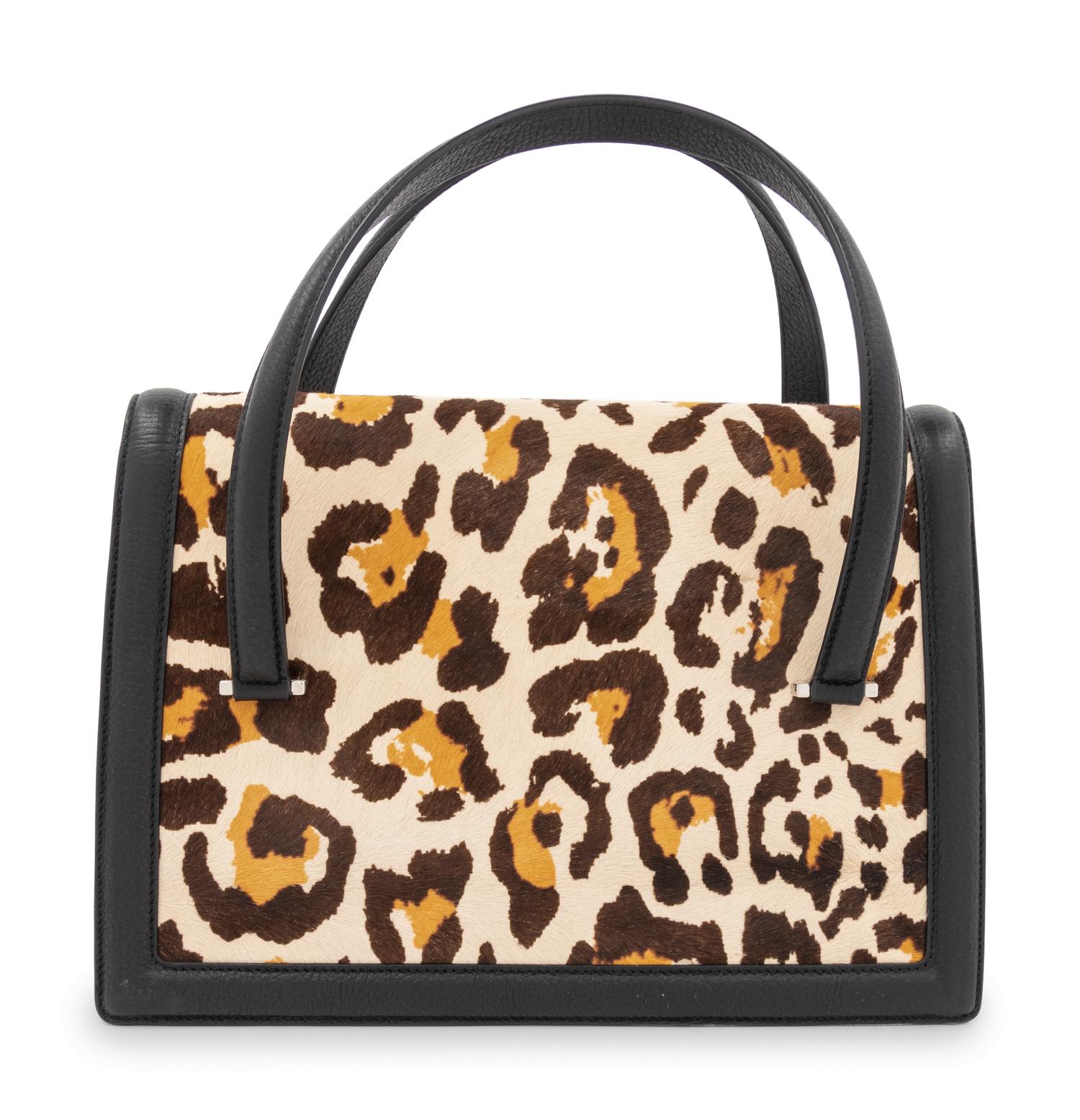 Christian Dior Printed Pony Fur and Leather Bag, 2009