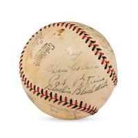 A 1941 Savannah Indians Team Signed Autograph Baseball